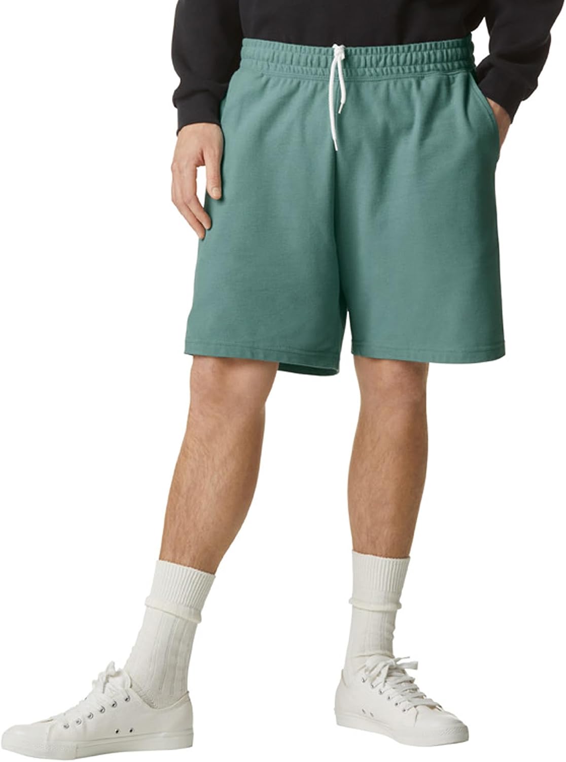 American Apparel Unisex Adult Pique Gym Short with Pockets, Style G2pq Arctic