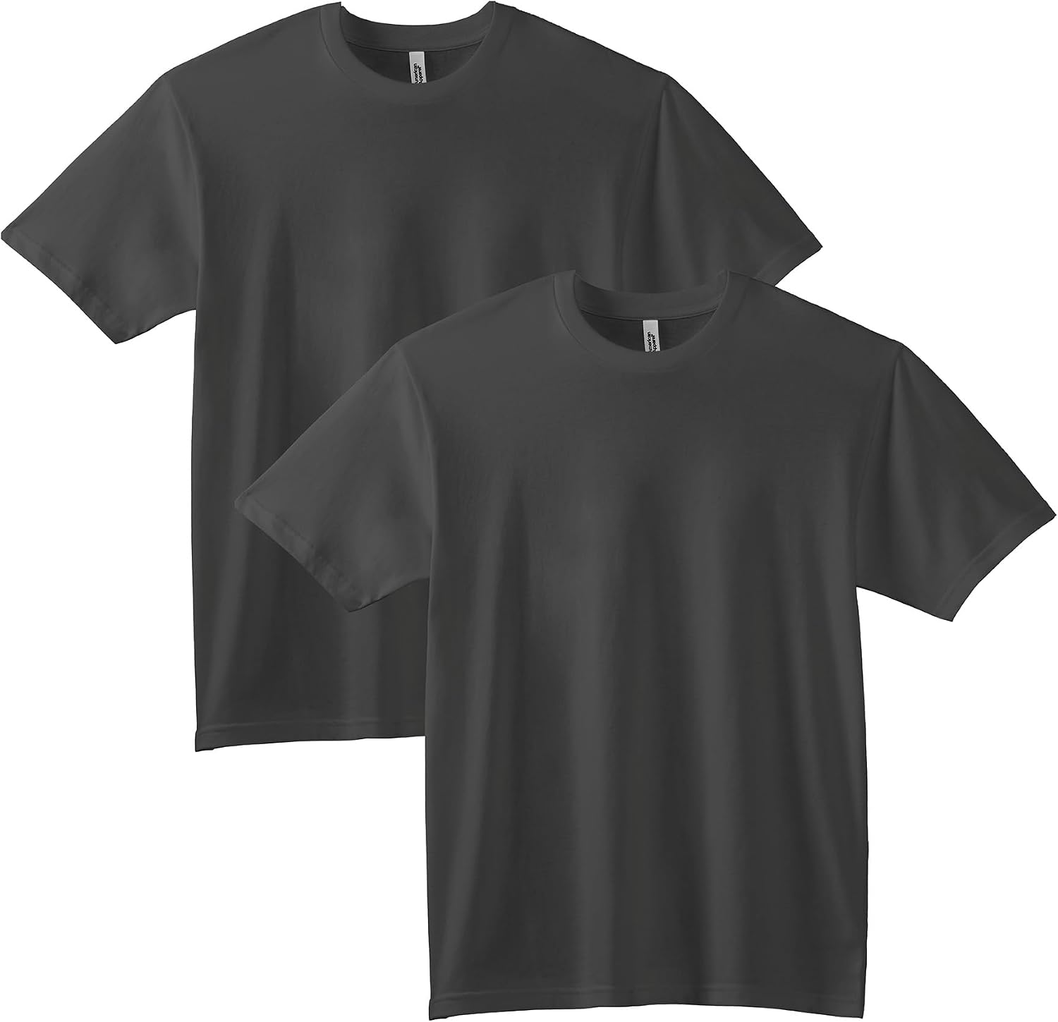American Apparel Unisex Adult Sueded T-Shirt, Style G5389, Multipack Sueded Black (2-pack)
