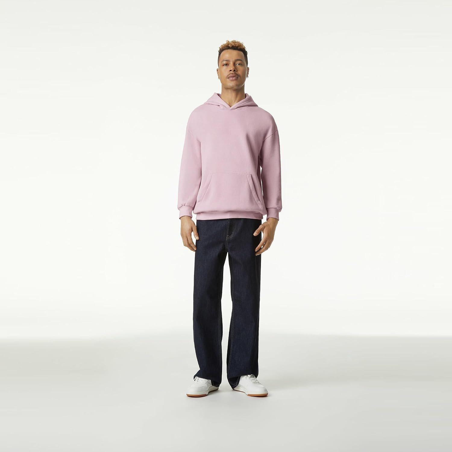 American Apparel Unisex Adult Reflex Fleece Pullover Hoodie Sweatshirt, Grf498aa Blush