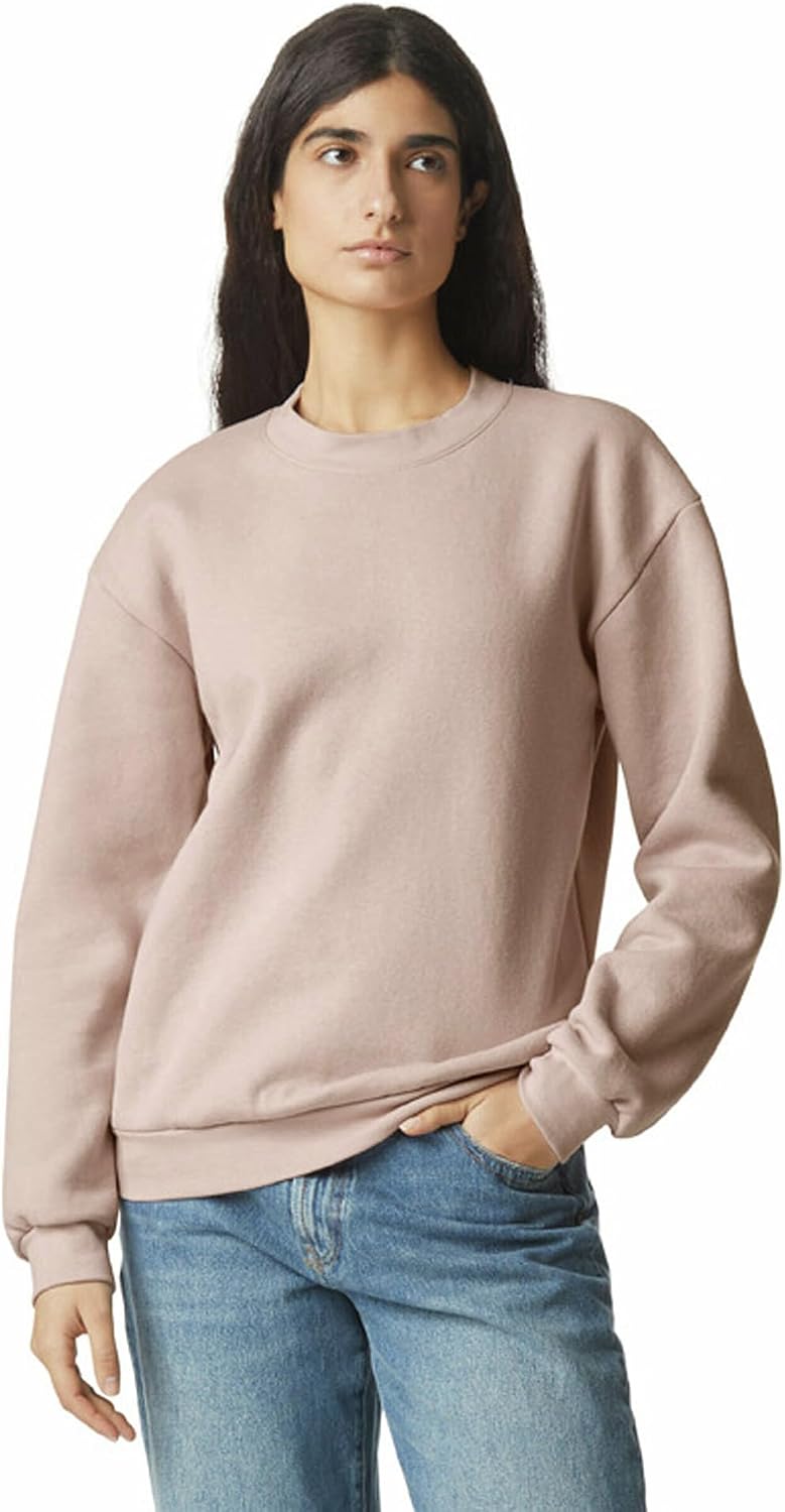 American Apparel Unisex Adult Reflex Fleece Crewneck Sweatshirt, Grf496aa Blush