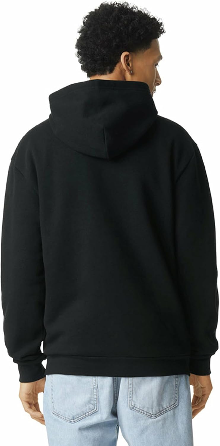 American Apparel Unisex Adult Reflex Fleece Full Zip Hoodie Sweatshirt, Grf497aa Black