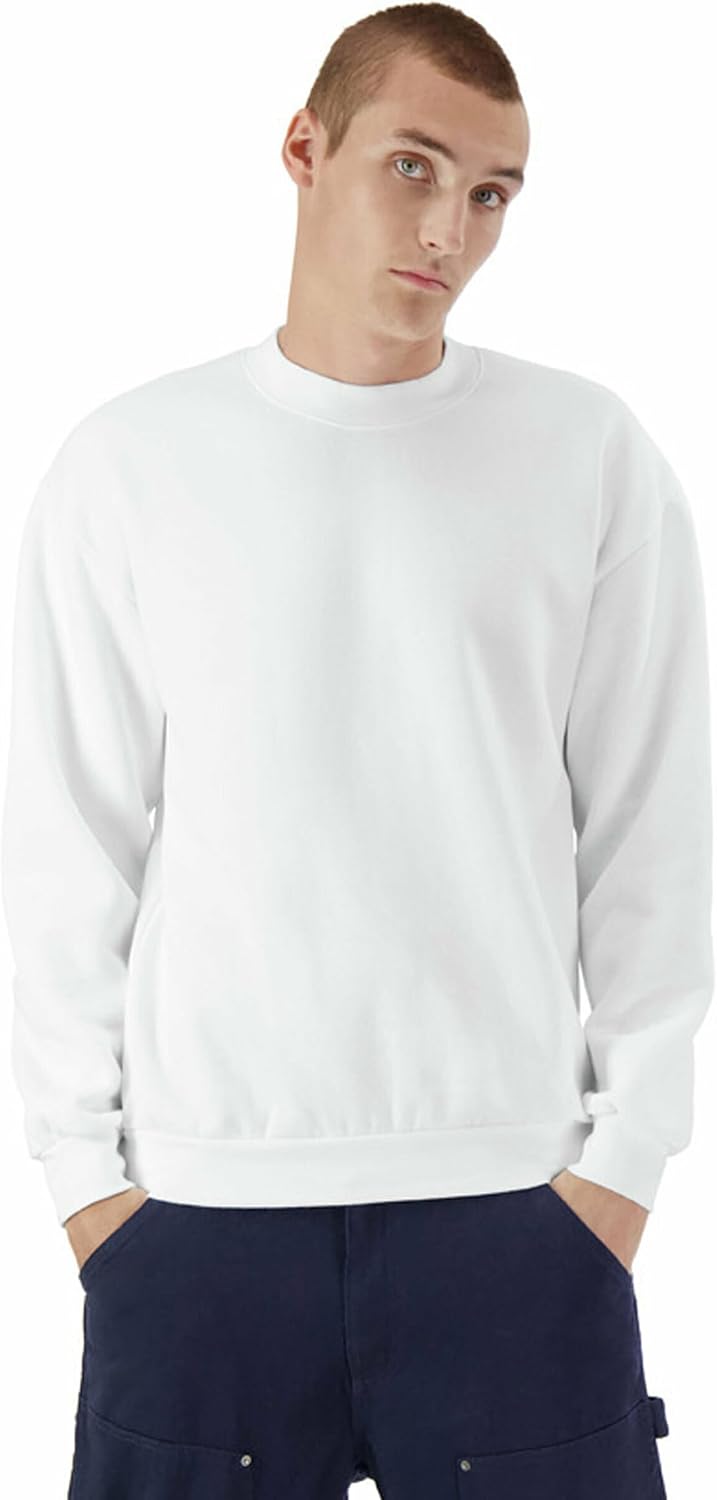 American Apparel Unisex Adult Reflex Fleece Crewneck Sweatshirt, Grf496aa White