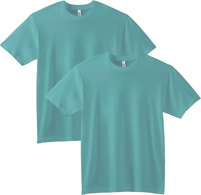 American Apparel Unisex Adult Sueded T-Shirt, Style G5389, Multipack Sueded Arctic (2-pack)