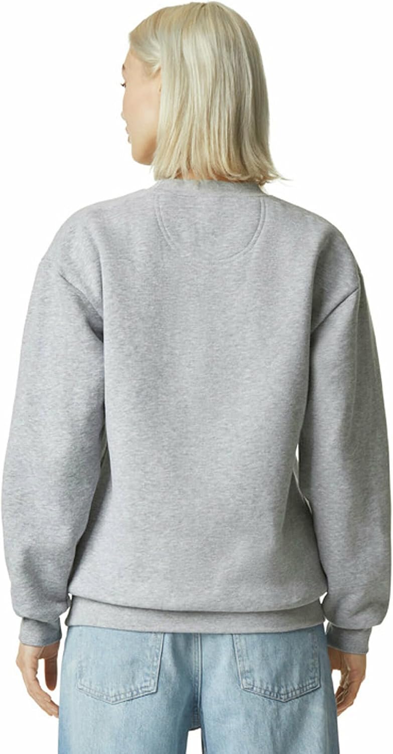 American Apparel Unisex Adult Reflex Fleece Crewneck Sweatshirt, Grf496aa Heather Grey