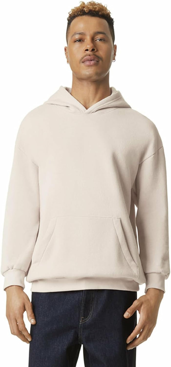 American Apparel Unisex Adult Reflex Fleece Pullover Hoodie Sweatshirt, Grf498aa Bone