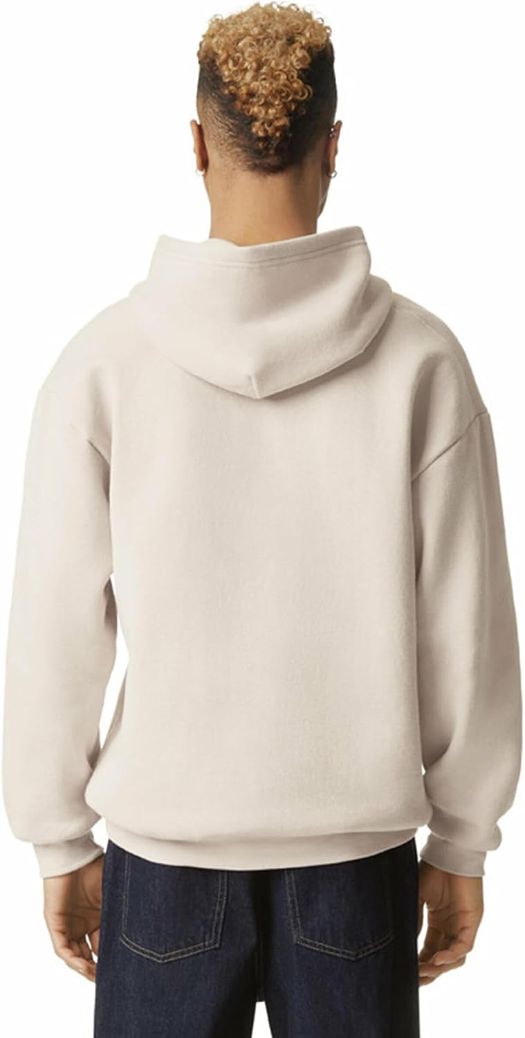American Apparel Unisex Adult Reflex Fleece Pullover Hoodie Sweatshirt, Grf498aa Bone