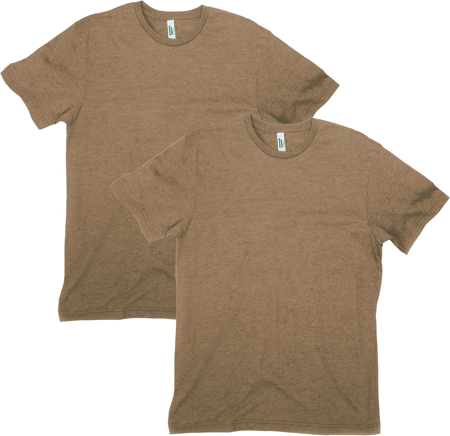 American Apparel Unisex Adult CVC T-Shirt, Style G2001cvc, 2-Pack Heather Army (2-pack)