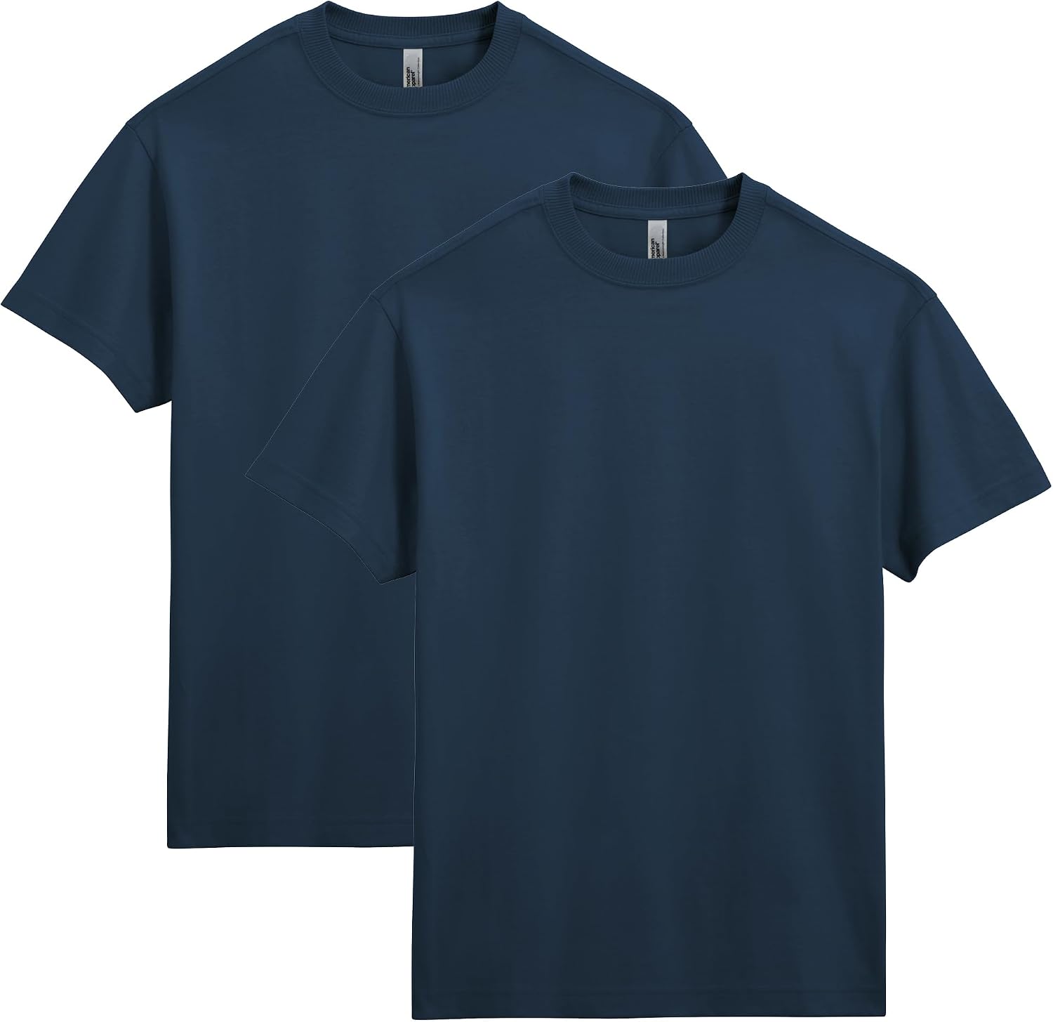 American Apparel Unisex Adult Super Heavyweight T-Shirt, Style G9001, 2-Pack Sea Blue