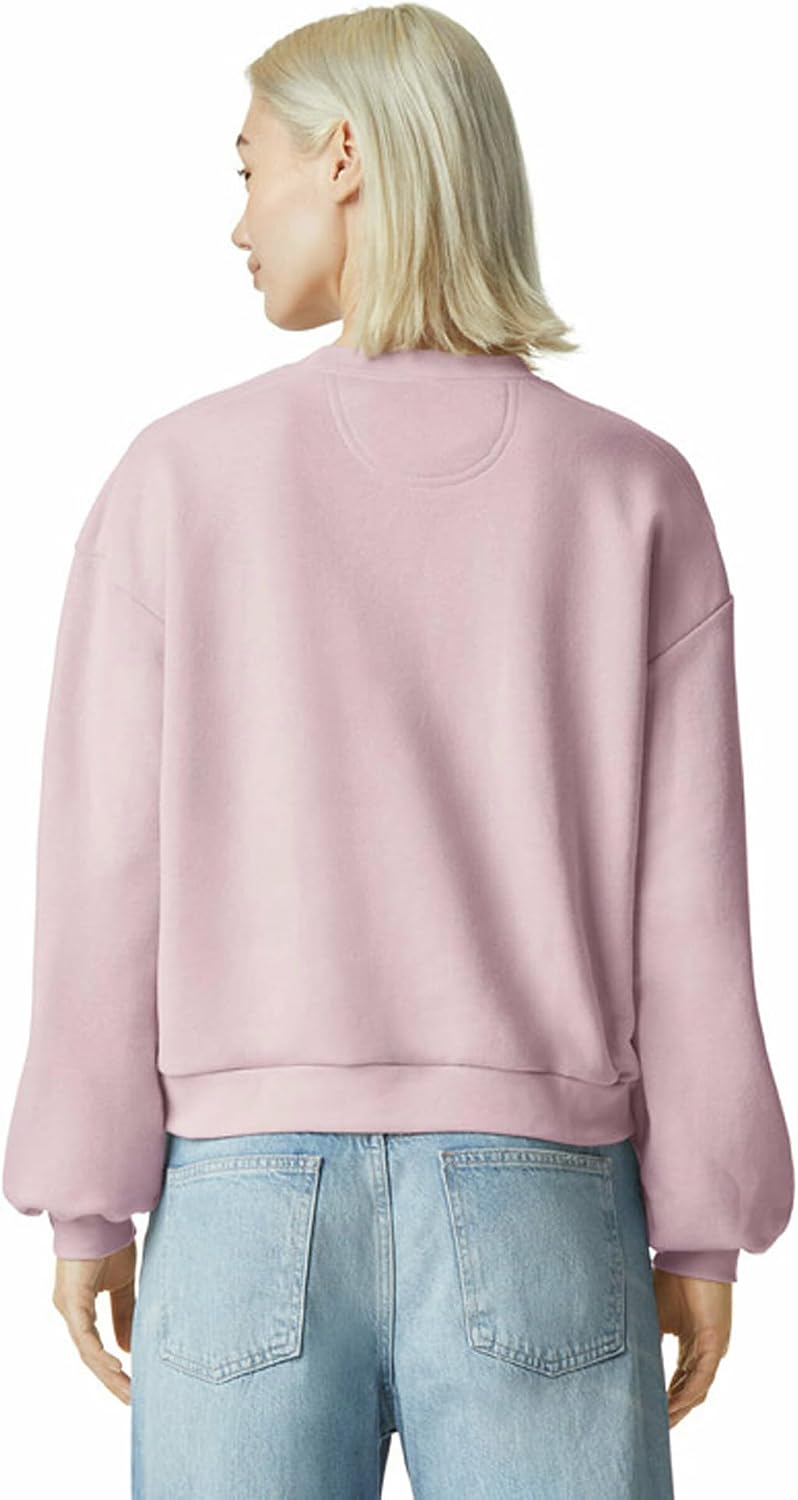 American Apparel Women's ReFlex GRF494AA Fleece Crewneck Sweatshirt Blush
