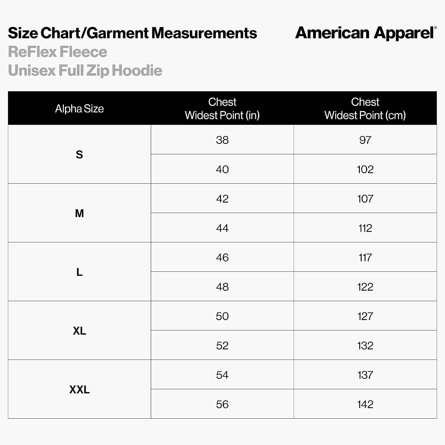 American Apparel Unisex Adult Reflex Fleece Full Zip Hoodie Sweatshirt, Grf497aa Bone
