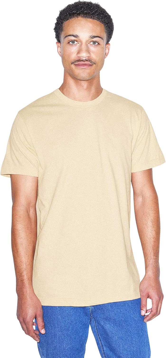 American Apparel Unisex Adult Fine Jersey T-Shirt, Style G2001, Multipack Crème (2-pack)