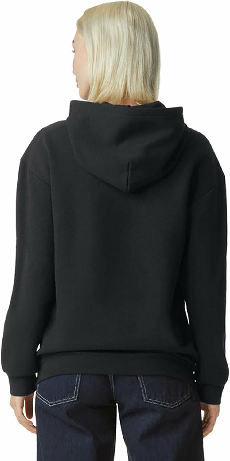 American Apparel Unisex Adult Reflex Fleece Pullover Hoodie Sweatshirt, Grf498aa Black