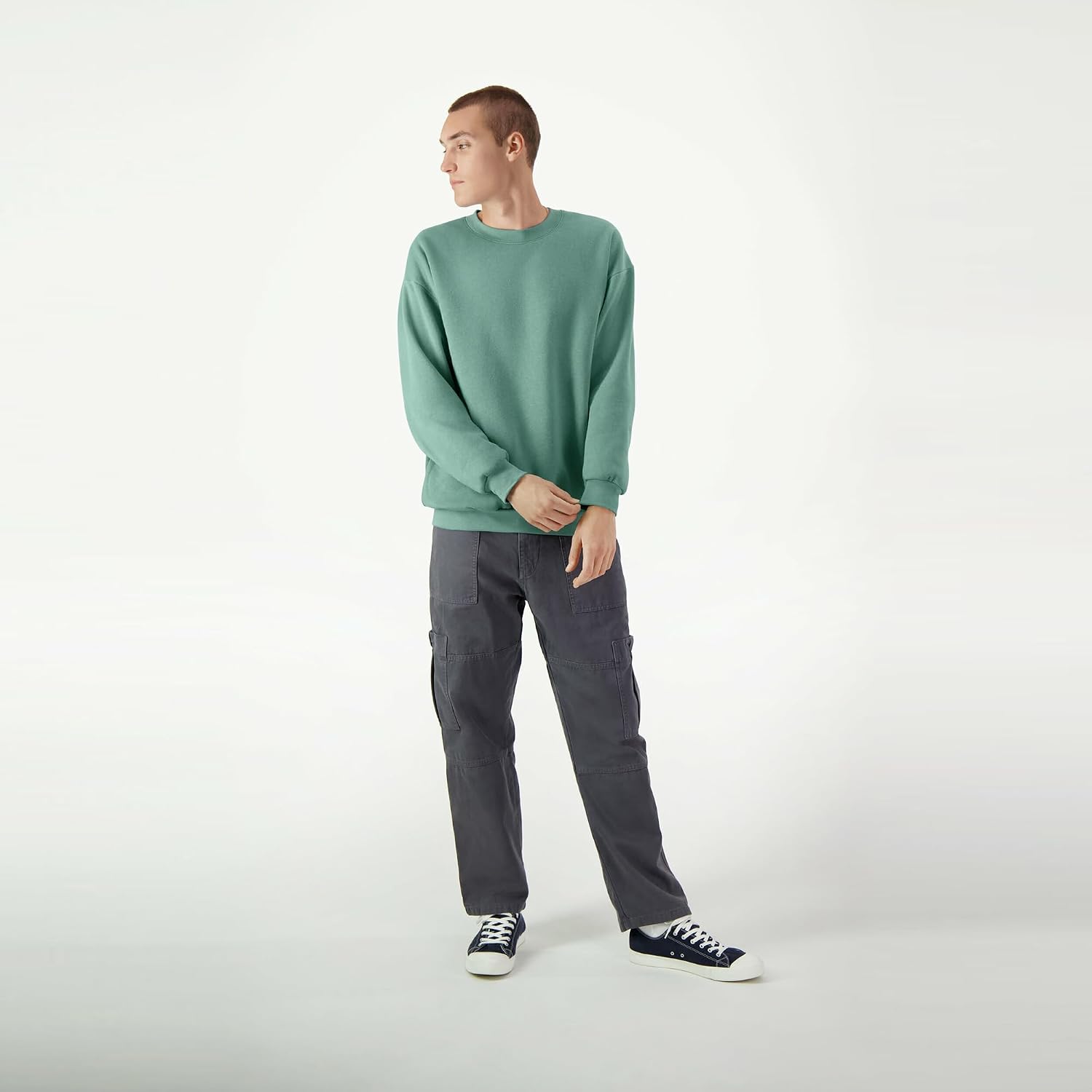 American Apparel Unisex Adult Reflex Fleece Crewneck Sweatshirt, Grf496aa Arctic