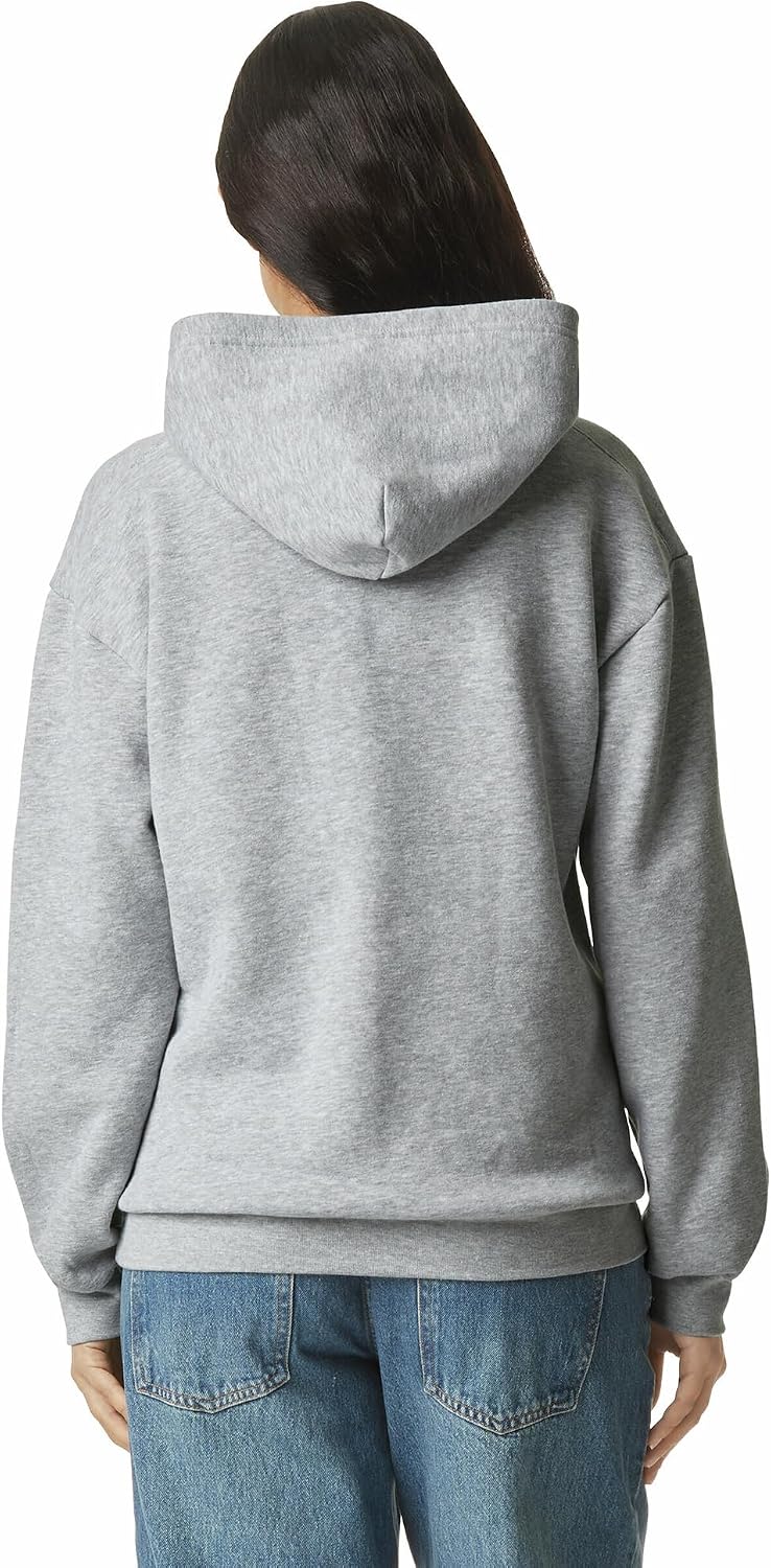 American Apparel Unisex Adult Reflex Fleece Pullover Hoodie Sweatshirt, Grf498aa Heather Grey