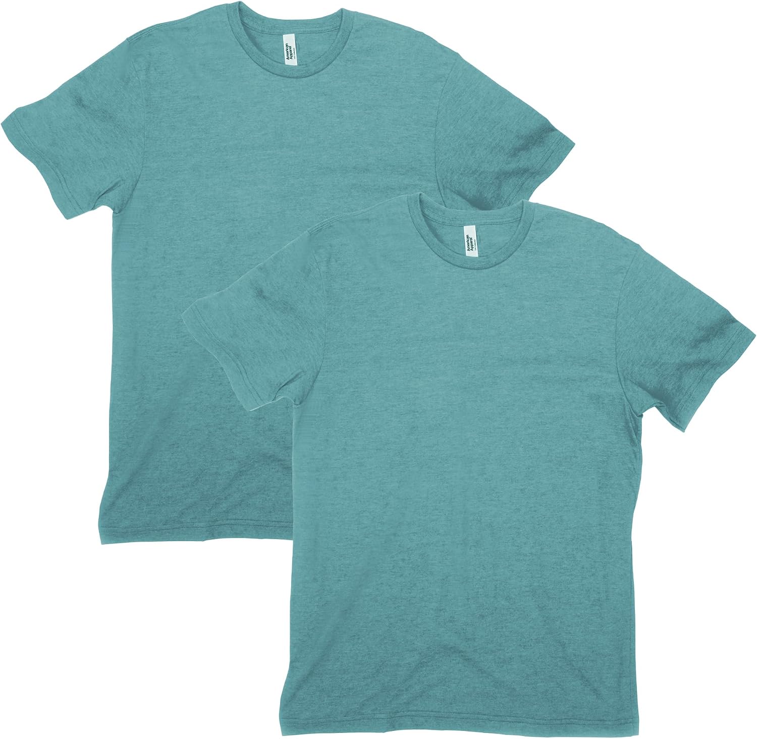 American Apparel Unisex Adult CVC T-Shirt, Style G2001cvc, 2-Pack Heather Arctic (2-pack)