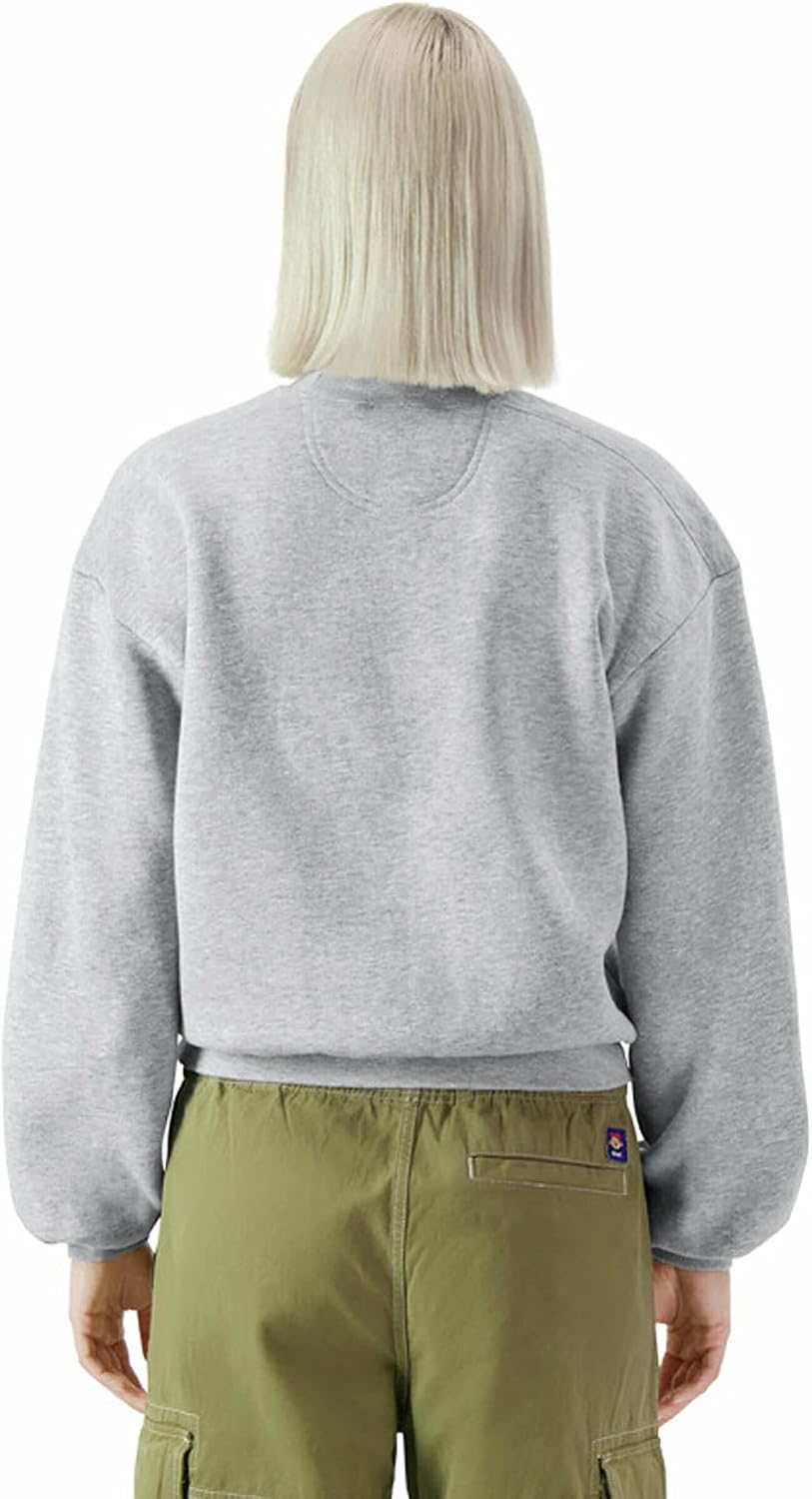 American Apparel Women's ReFlex GRF494AA Fleece Crewneck Sweatshirt Heather Grey