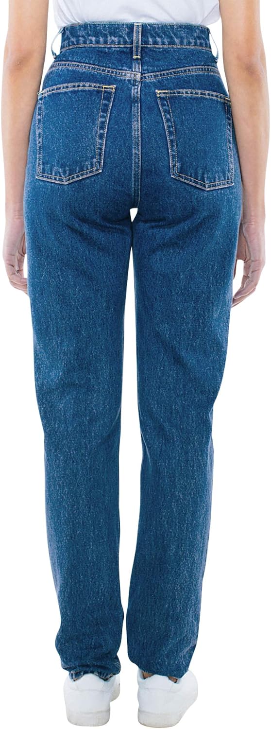 American Apparel Women's High-Waist Jean Medium Wash