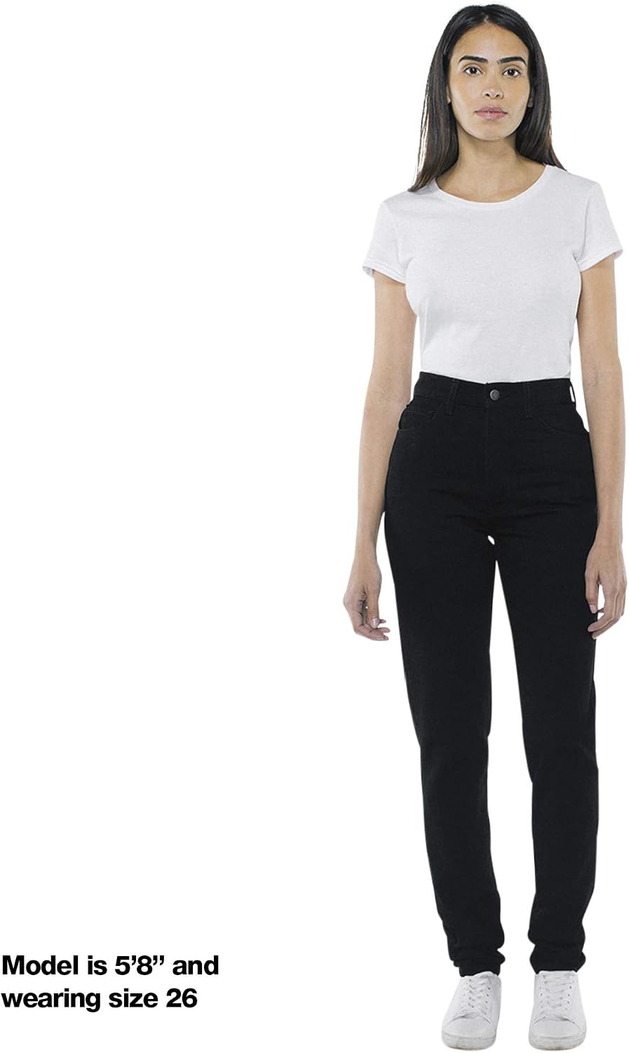 American Apparel Women's High-Waist Jean Black