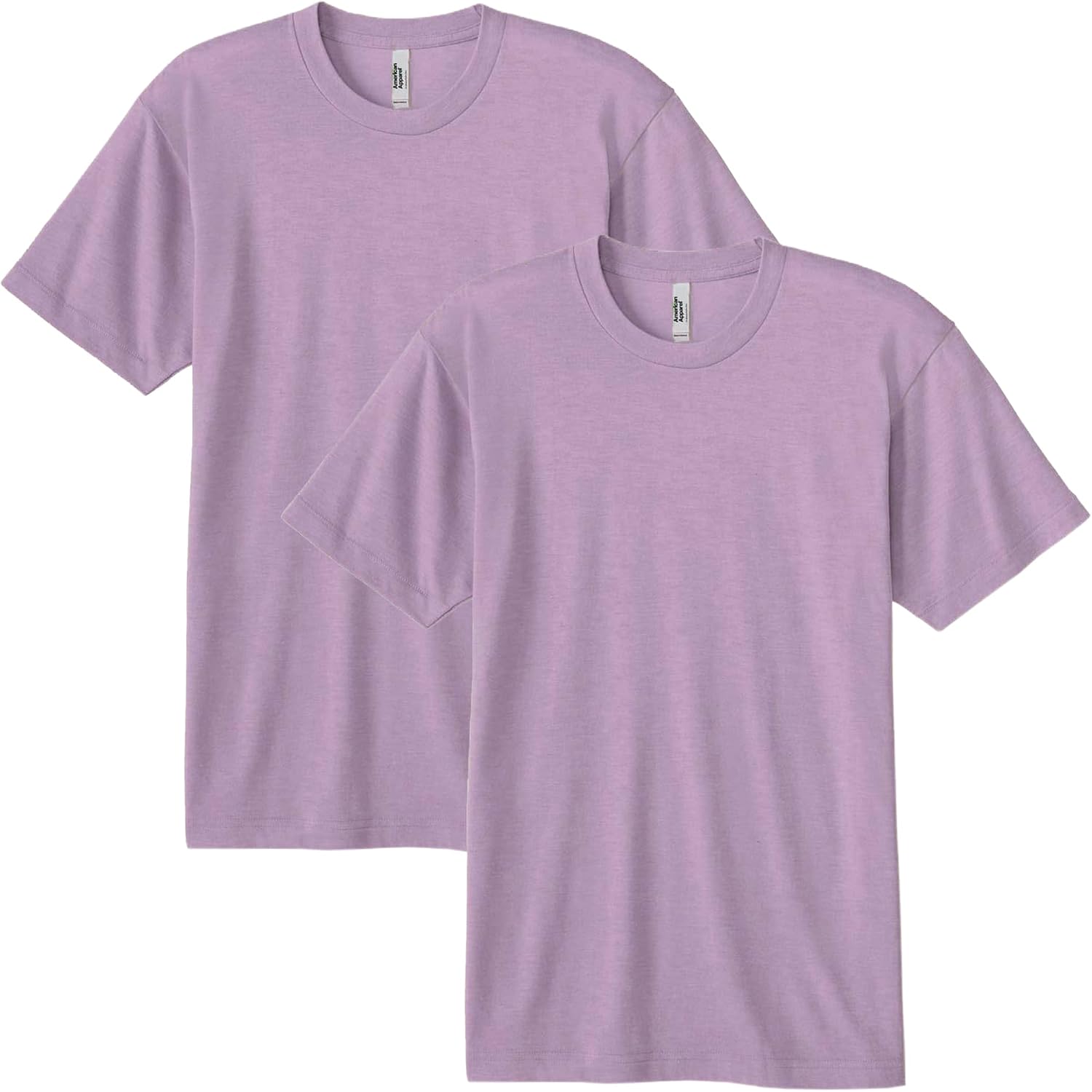 American Apparel Men's Tri-Blend Track T-Shirt 2-Pack Tri-storm (2-pack)