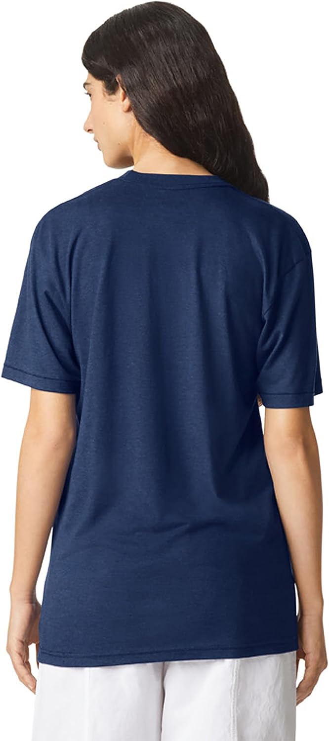 American Apparel Men's Tri-Blend Track T-Shirt 2-Pack Tri-indigo