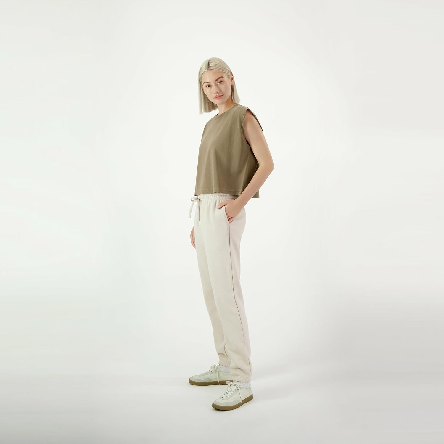 American Apparel Unisex Adult Reflex Fleece Sweatpants, Grf491aa Bone