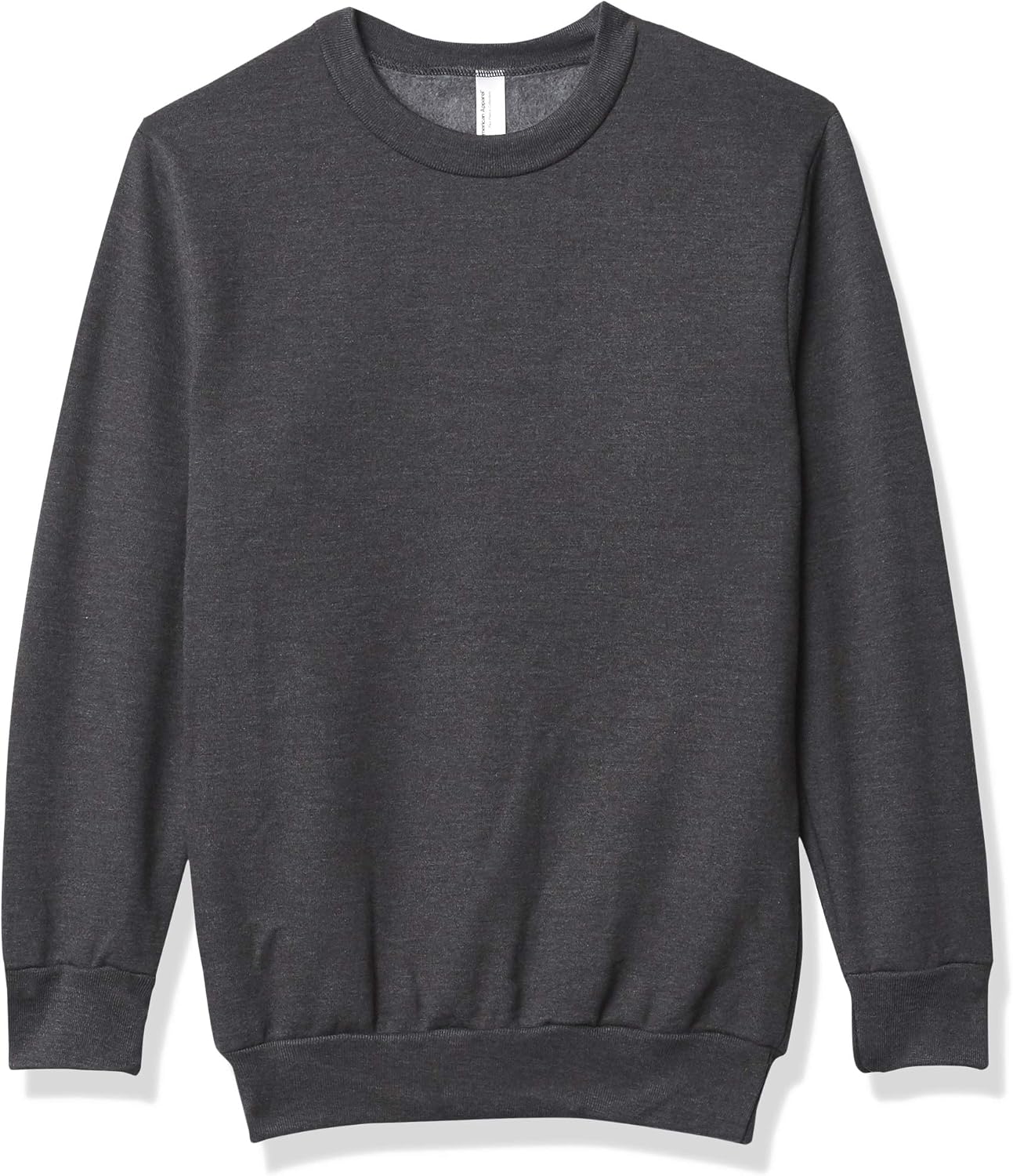 American Apparel Unisex Adult Reflex Fleece Crewneck Sweatshirt, Grf496aa Dark Heather Grey