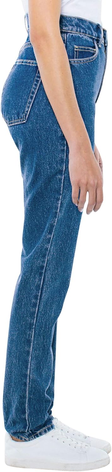 American Apparel Women's High-Waist Jean Medium Wash